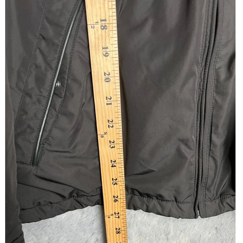 Polo Ralph Lauren Mens Black Full Zip Windbreaker Jacket L Polyester Shell Hood - Picture 4 of 12